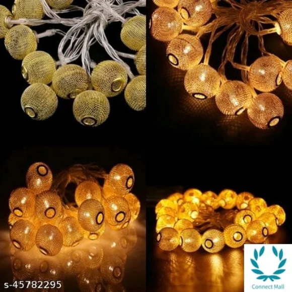 Mesh Ball Decorative String Light / 125 INCH Moroccan Hanging lights Decor for Home / Party